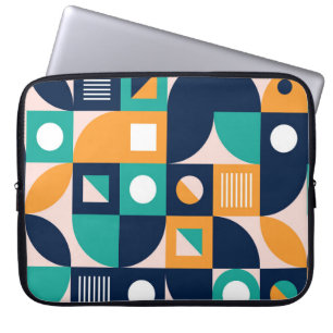 Capa Para Notebook Padrão de abstrato geométrico: design colorido e m