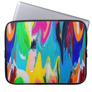 Capa Para Notebook Padrão de abstrato incolor e sem costura, parede