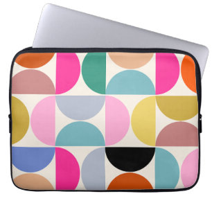 Capa Para Notebook Padrão de Abstrato Moderno de Meio século Colorido