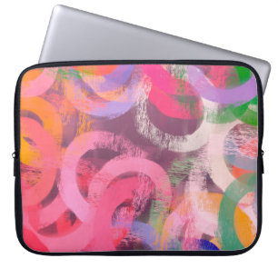 Capa Para Notebook Padrão de abstrato surreal feito à mão. Arte moder