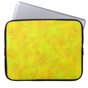 Capa Para Notebook Padrão de Abstrato Verde Laranja Amarelo