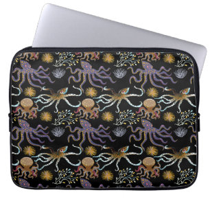 Capa Para Notebook Padrão de animais aquáticos vida submarina do