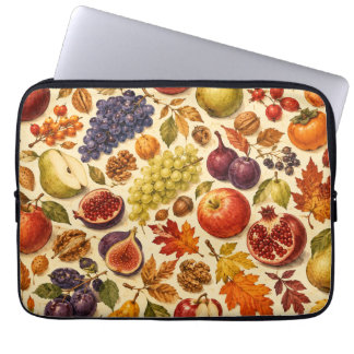 Capa Para Notebook Padrão de Aquarela da Colheita de Outono