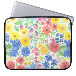 Capa Para Notebook Padrão de aquarela floral