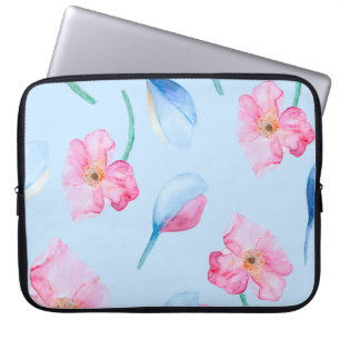 Capa Para Notebook Padrão de aquarela sem costura desenhada manualmen