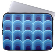 Padrão de Arcos de Gradiente Azul Moderno 