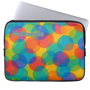 Capa Para Notebook Padrão de Arte das Cores Brilhantes Retrotraços Am