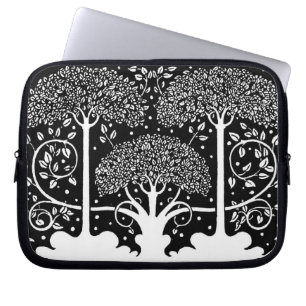 Capa Para Notebook Padrão de Árvore Art Nouveau Beardsley