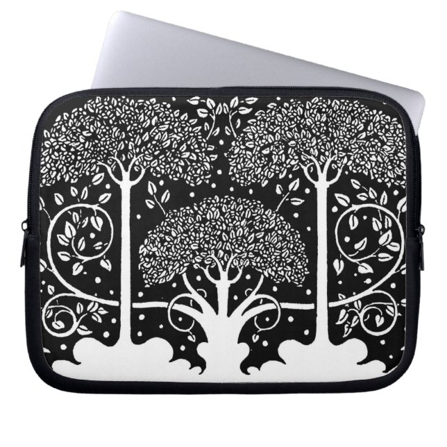 Capa Para Notebook Padrão de Árvore Art Nouveau Beardsley (Frente)