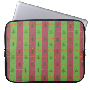 Capa Para Notebook Padrão de árvore de Natal do Velho Mundo Evergreen