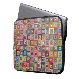 Capa Para Notebook Padrão de Azulejo Geométrico Retrô Quadrado