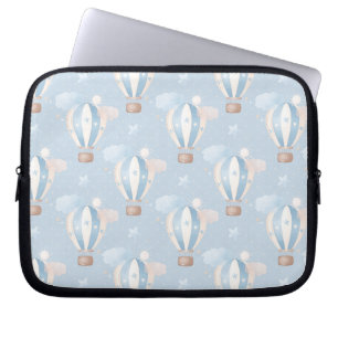 Capa Para Notebook Padrão de Balões Azuis