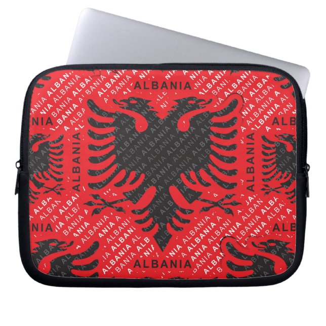 Capa Para Notebook Padrão de bandeira albanês 2 (Frente)