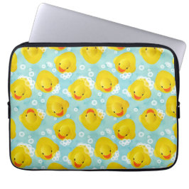 Capa Para Notebook Padrão de Banho de Patos de Borracha