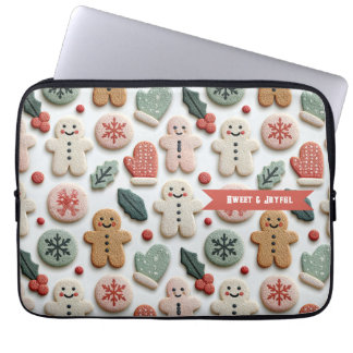 Capa Para Notebook Padrão de Biscoito de Natal Fofo
