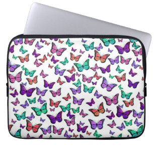 Capa Para Notebook Padrão de Borboletas Coloridas
