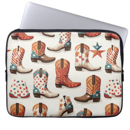 Capa Para Notebook Padrão de botas de cowboy
