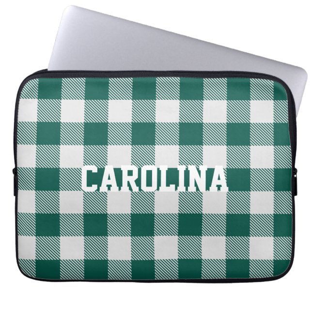 Capa Para Notebook padrão de búfalo de cinza verde (Frente)
