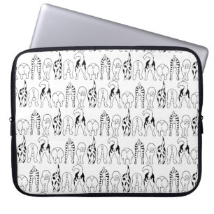 Capa Para Notebook Padrão de Bumbuns de cães