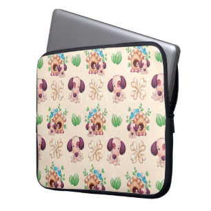 Capa Para Notebook Padrão de Cachorro Adorável