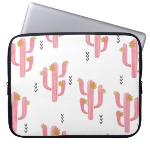 Capa Para Notebook Padrão de cacto fluvial sem cor de água. Vint