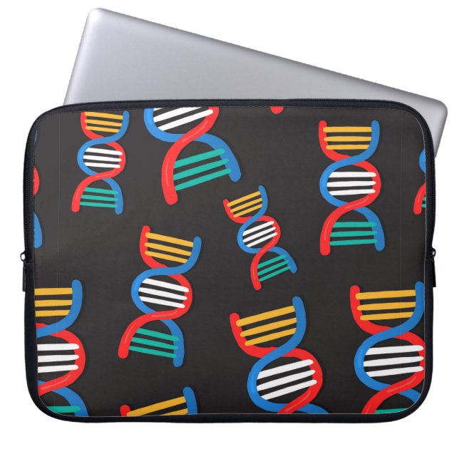Capa Para Notebook padrão de cadeias de dna (Frente)