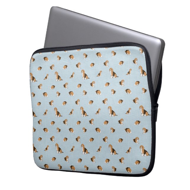 Capa Para Notebook Padrão de cães (Frente Esquerda)