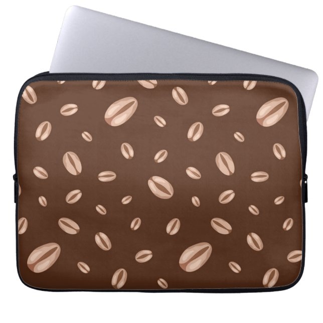 Capa Para Notebook Padrão de café (Frente)