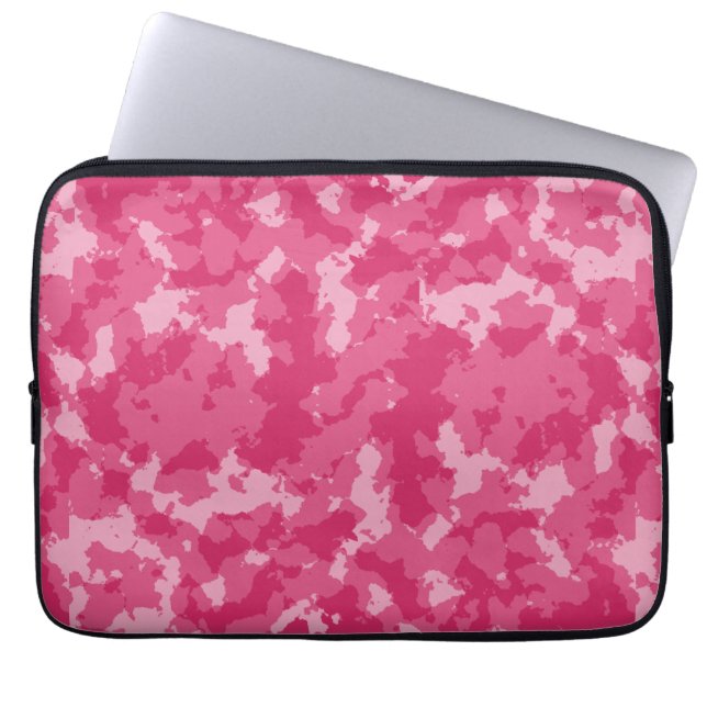 Capa Para Notebook Padrão de Camo Rosa (Frente)