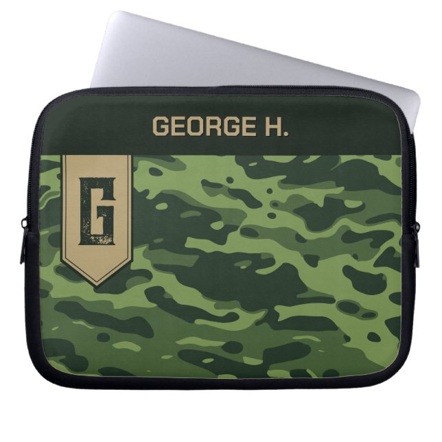 Capa Para Notebook Padrão de Camuflagem (Frente)