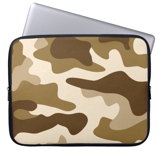 Capa Para Notebook Padrão de camuflagem bege (Frente)