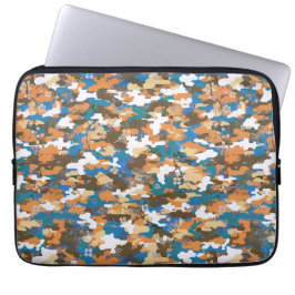 Capa Para Notebook Padrão de Camuflagem Digital Urbano de Alto Contra