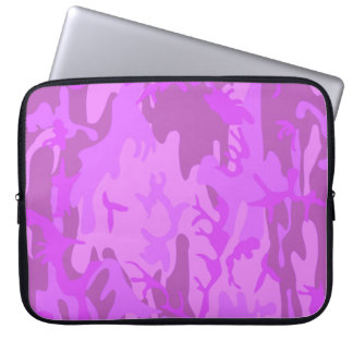 Capa Para Notebook Padrão de Camuflagem Roxo-Claro