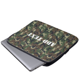 Capa Para Notebook Padrão de Camuflagem Verde Militar