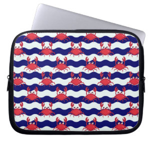 Capa Para Notebook Padrão de Caranguejos Felizes