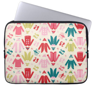 Capa Para Notebook Padrão de Casaco e Calçados Coloridos Elf