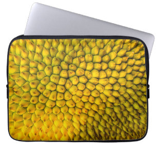 Capa Para Notebook Padrão de Casca de Jaca Amarela Exótico Tropical