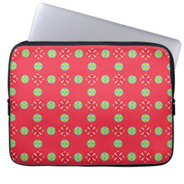 Capa Para Notebook Padrão de Charme de Férias de Natal 03 -