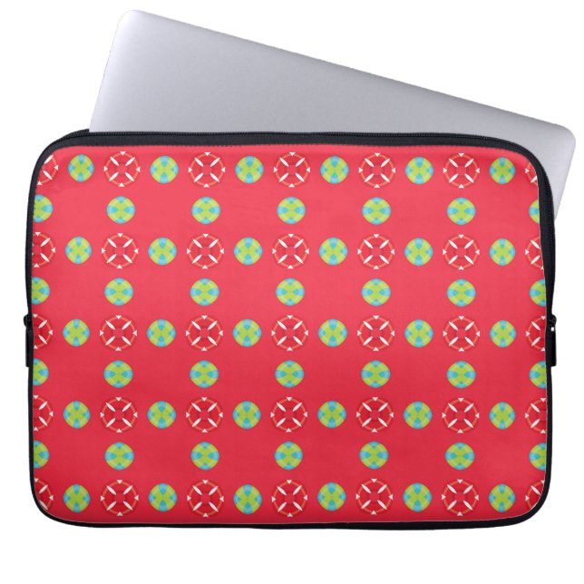 Capa Para Notebook Padrão de Charme de Férias de Natal 03 - (Frente)