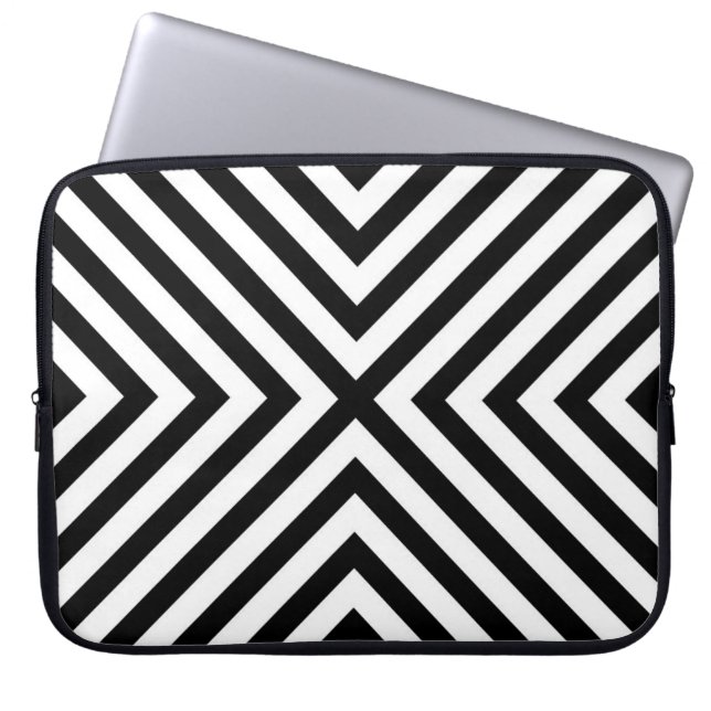 Capa Para Notebook Padrão de Chevron Abstrato moderno (Frente)