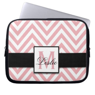 CAPA PARA NOTEBOOK PADRÃO DE CHEVRON DE CORAL PERSONALIZADO