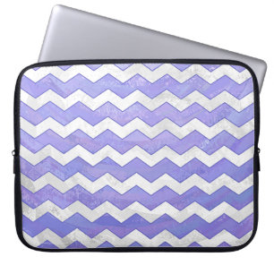 Capa Para Notebook Padrão de Chevron do Sol Roxo