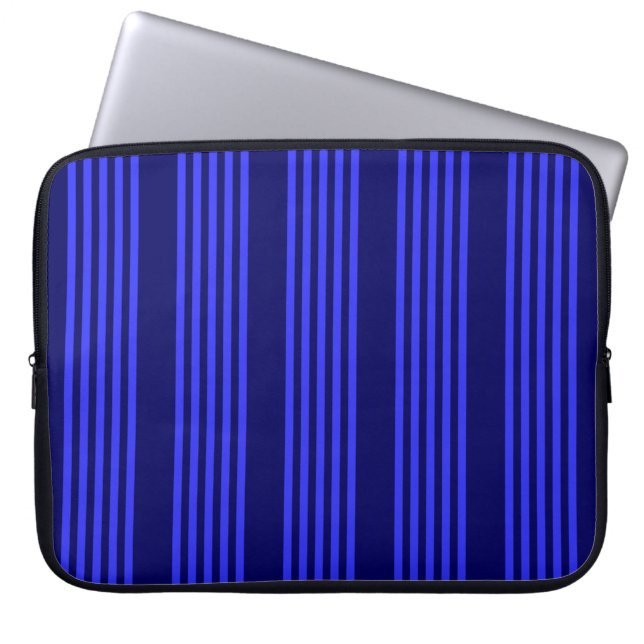 Capa Para Notebook Padrão de cinco faixas azuis (Frente)