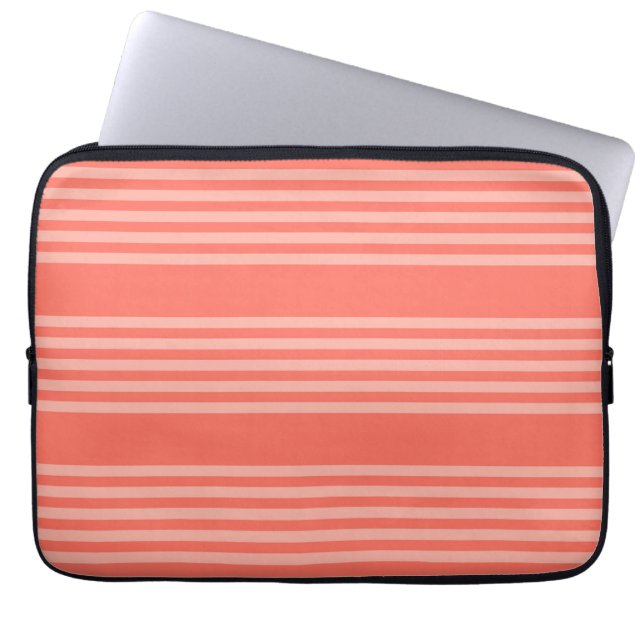 Capa Para Notebook Padrão de cinco faixas de coral vivo (Frente)