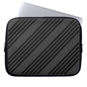 Capa Para Notebook Padrão de cinco faixas de preto e carvão