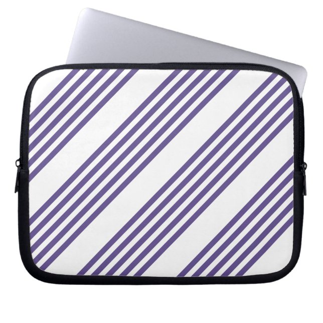 Capa Para Notebook Padrão de cinco faixas ultravioleta e branca (Frente)