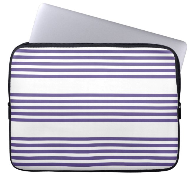 Capa Para Notebook Padrão de cinco faixas ultravioleta e branca (Frente)