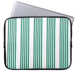 Capa Para Notebook Padrão de cinco faixas verde e branco da floresta