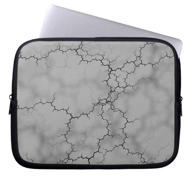 Capa Para Notebook Padrão de Cinza Escuro Marmoreado (Frente)