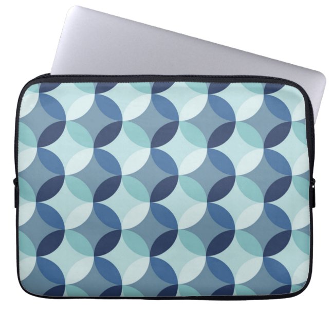 Capa Para Notebook Padrão de Círculo Azul (Frente)